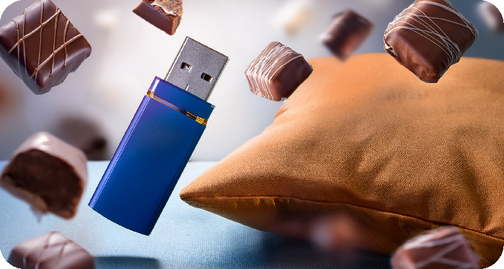 Distribuciones la Rosa: usb, bombones